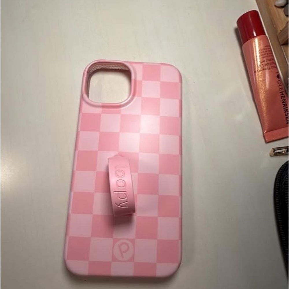 Loopy Case Pink iPhone Case with Built-in Grip